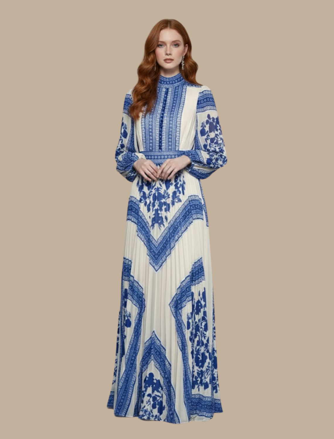 Chloe | Women’s Pleated Maxi Evening Dress Gown