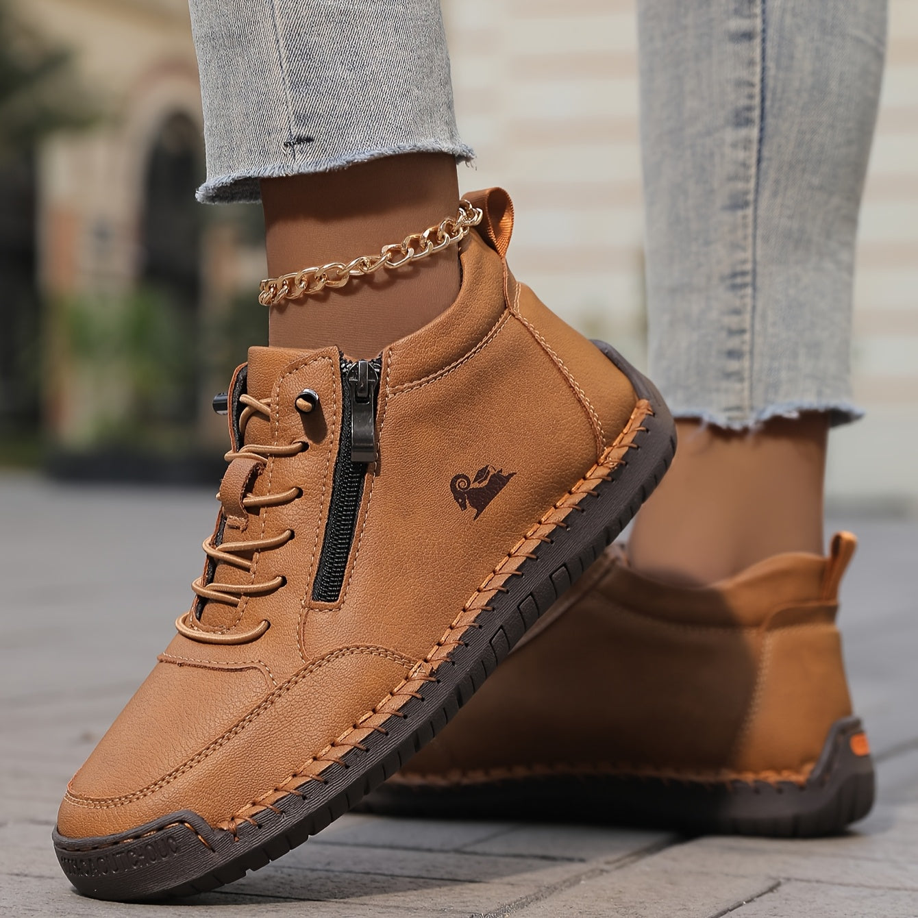 Danielle | Women Spring Zip Up Walking Sneakers