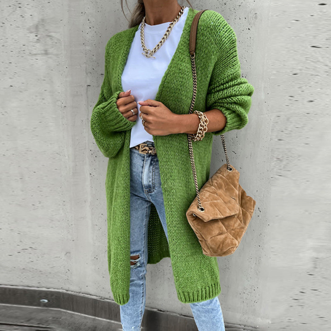 Lauren | Women’s Relaxed Fit Long Open Front Cardigan