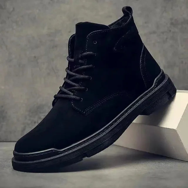 Adrian | Classic Suede Leather Lace Up Boots For Men