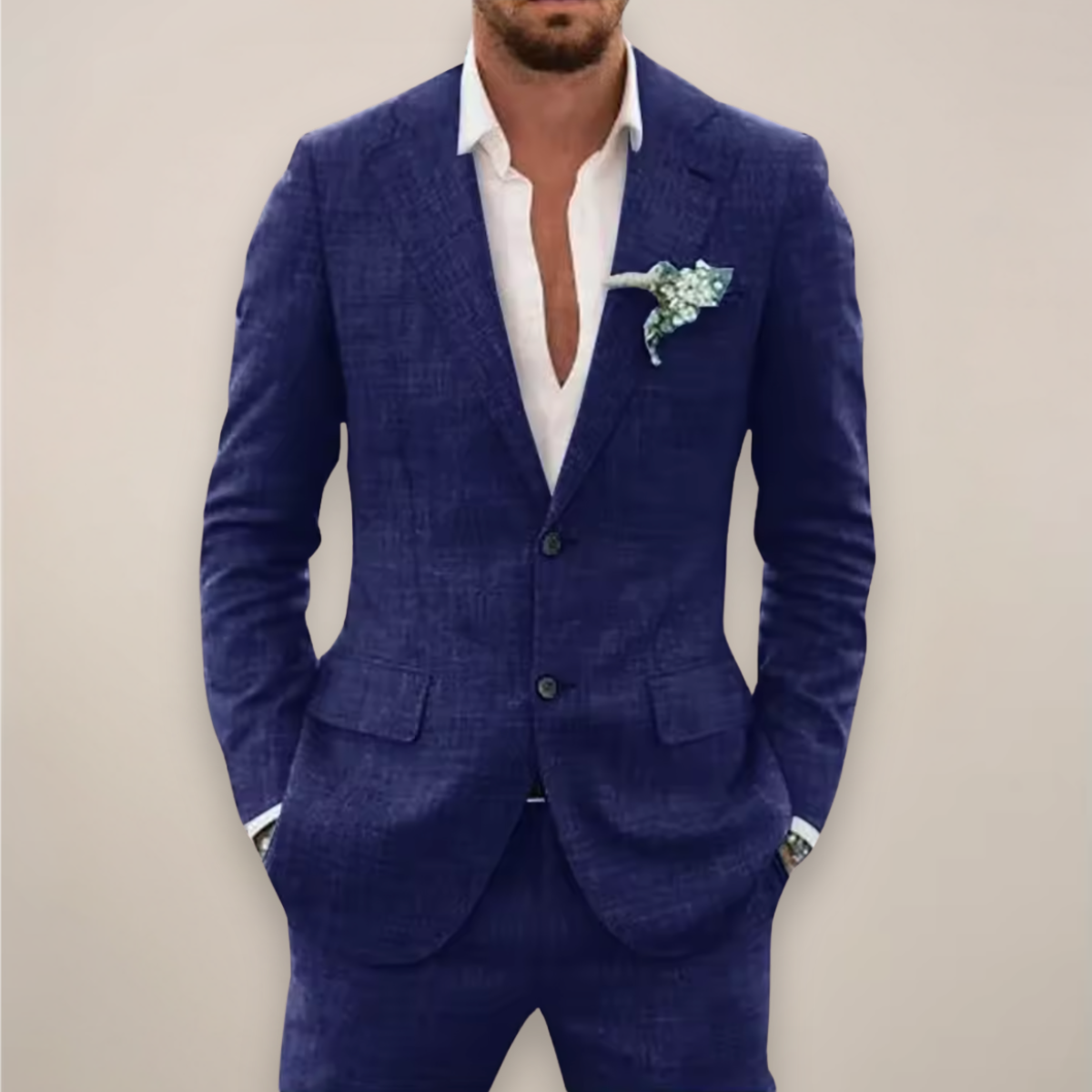 Eric | Men’s Two Piece Single Breasted Suit Set