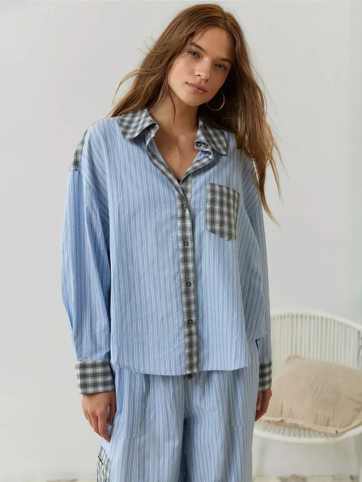 Grace | Women Spring Plaid Two Piece Set