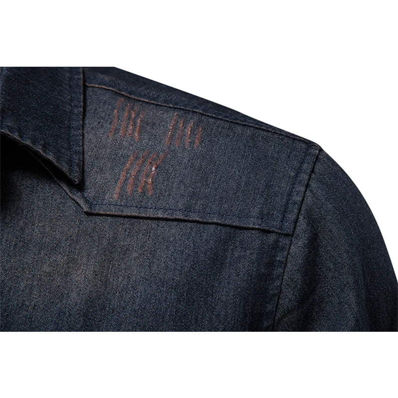Henry | Men’s Denim Button-Up Shirt