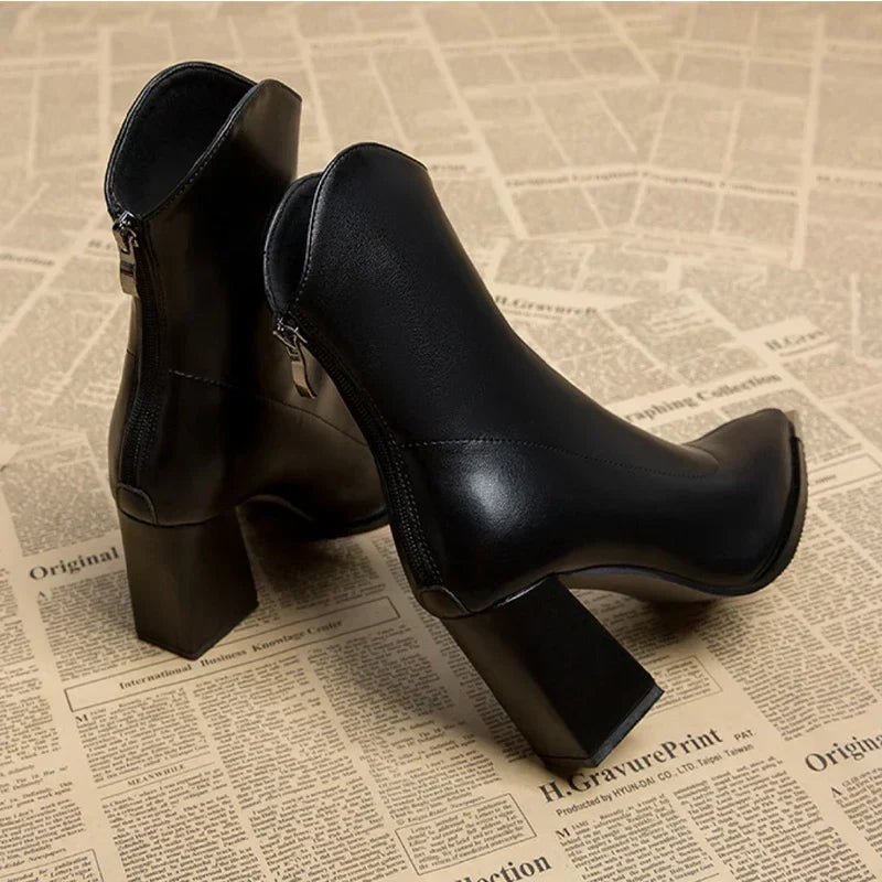Eleanor | Women’s Spring Pointed Heel Ankle Boots