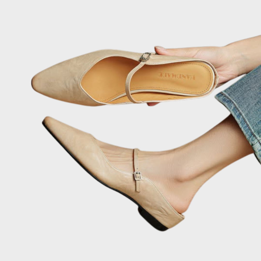Hannah | Women Genuine Leather Slip-On Mules