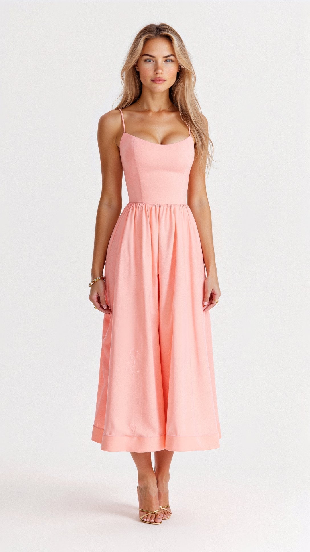 Emma | Women’s A Line Midi Dress Ascot Style