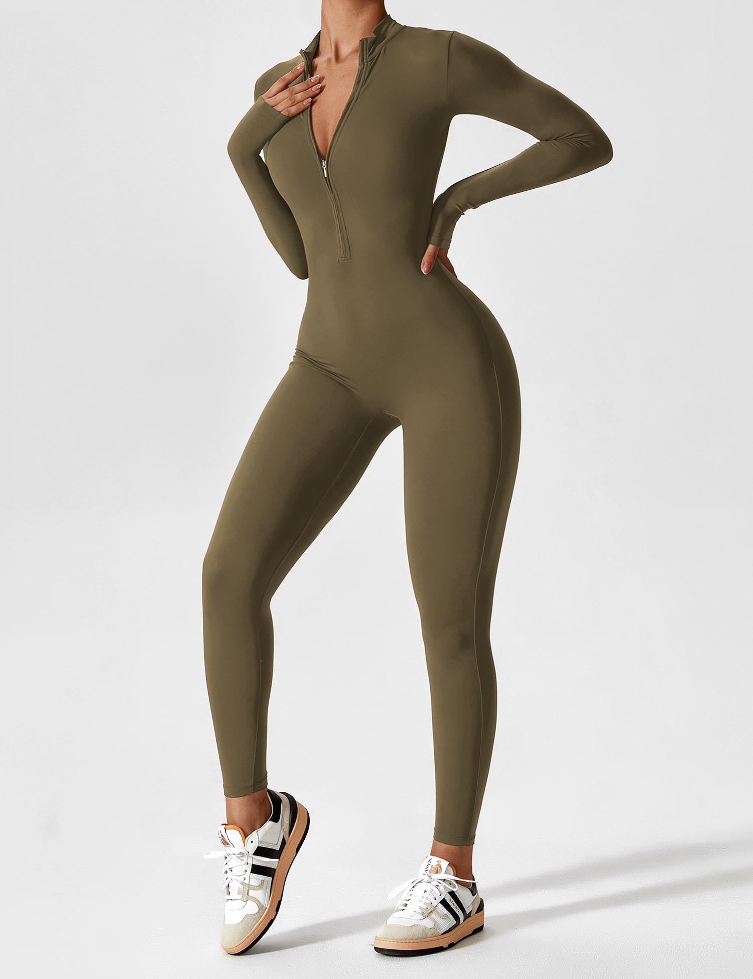 Penelope | Women’s Summer Long Sleeve Zip Set