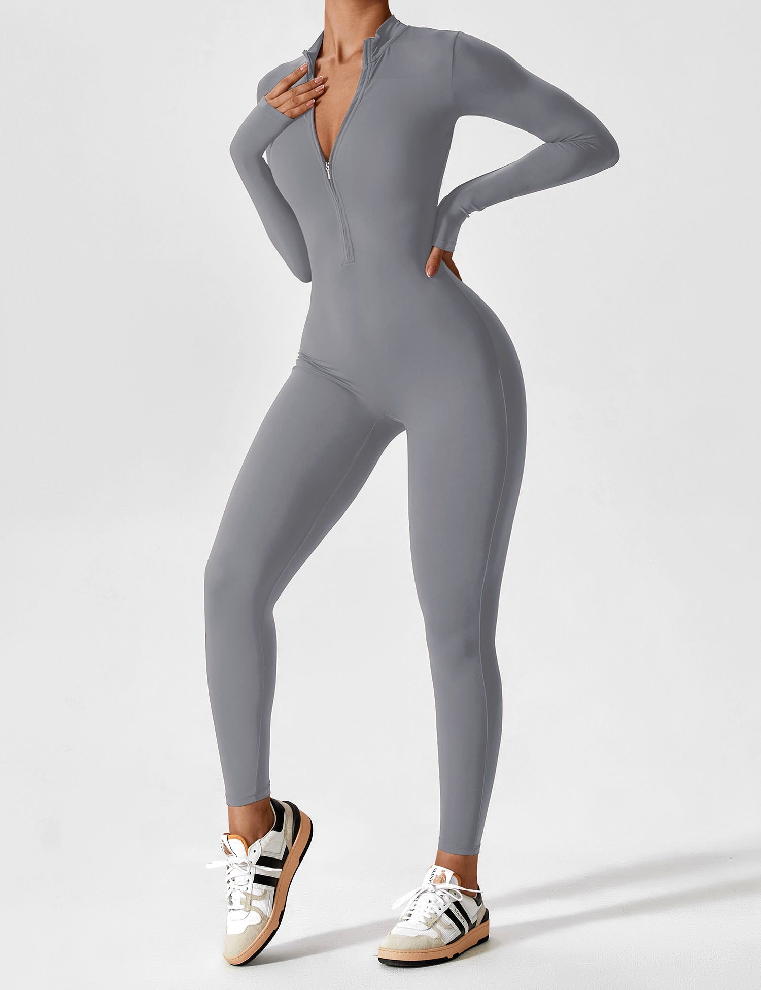Penelope | Women’s Summer Long Sleeve Zip Set