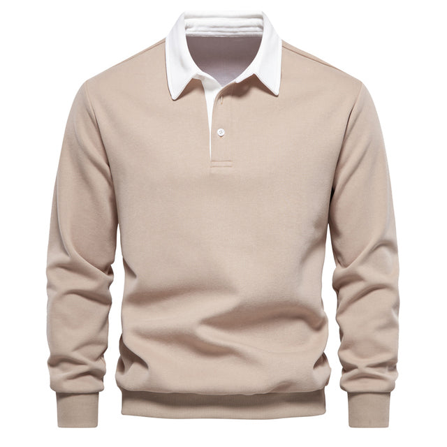 Dylan | Men Long Sleeve Classic Collar Polo Shirt