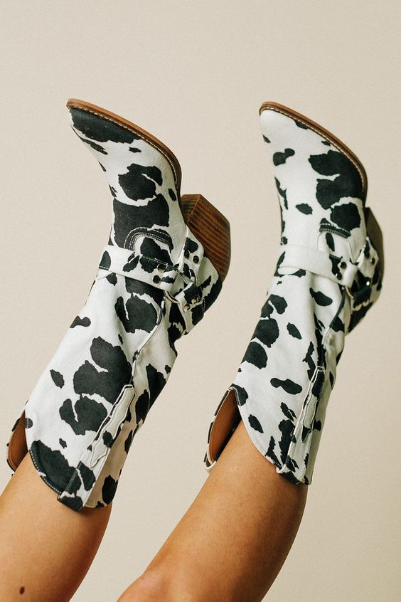 Clara | Women’s Trendy Western Boots with Belt Detail