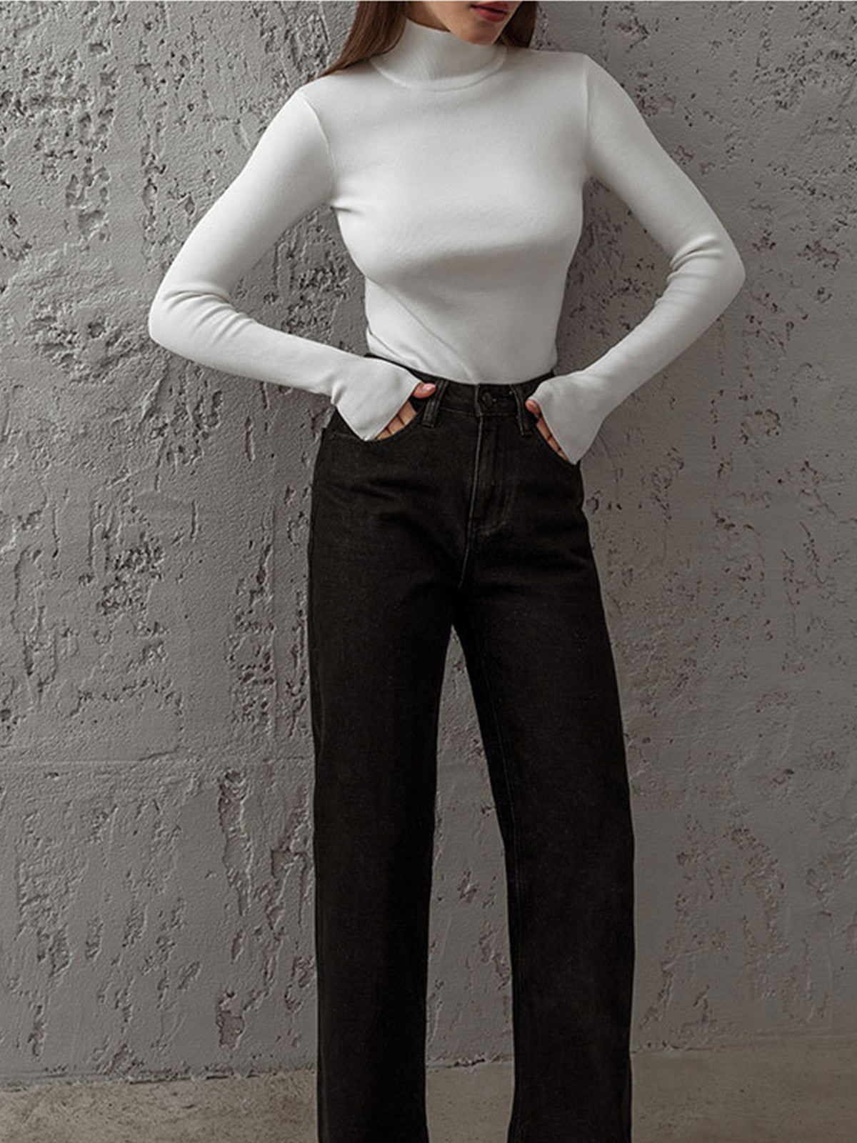 Maisie | Women’s Spring Comfortable Mock Neck Top
