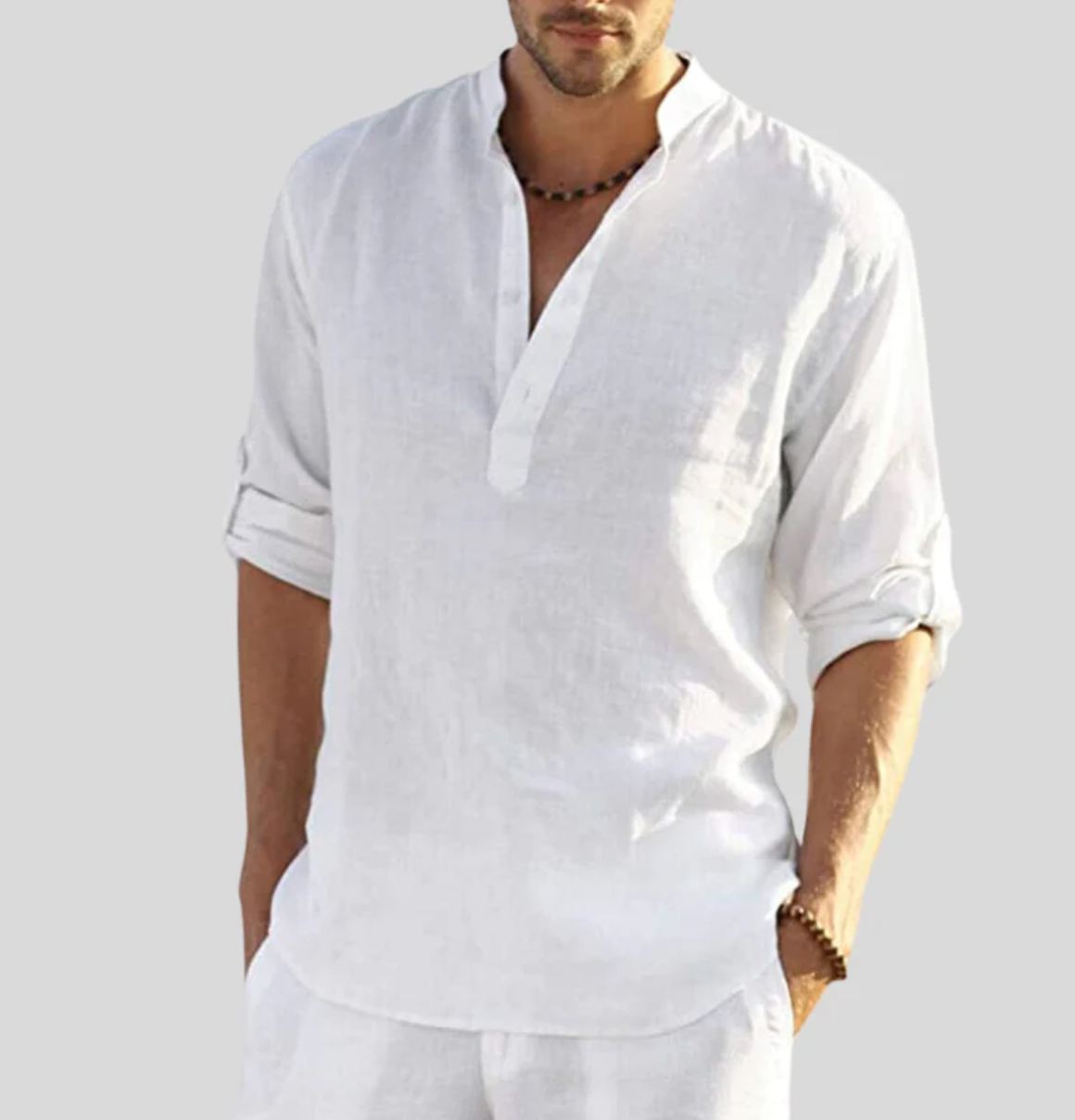 Gabriel | Men Casual Button Placket Long Sleeve Shirt