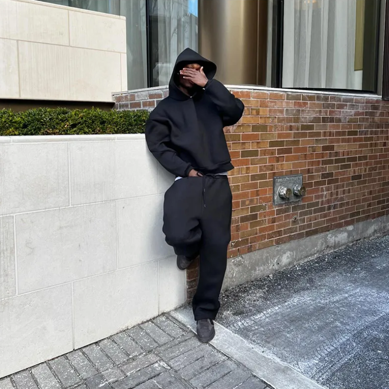Adam | Men’s Minimal Hooded Sweater Set