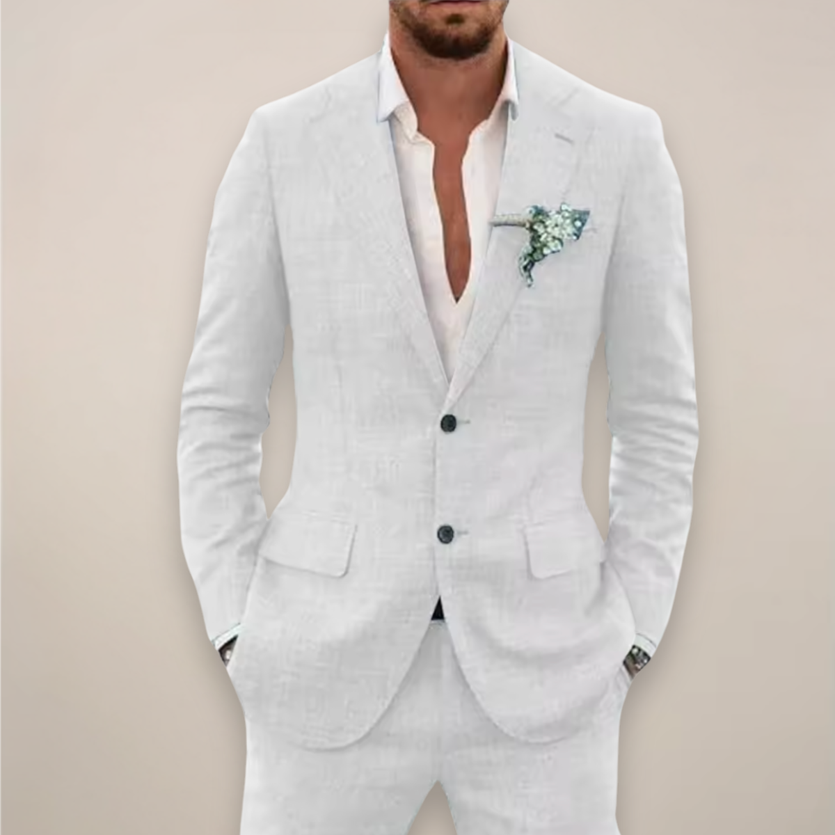 Eric | Men’s Two Piece Single Breasted Suit Set