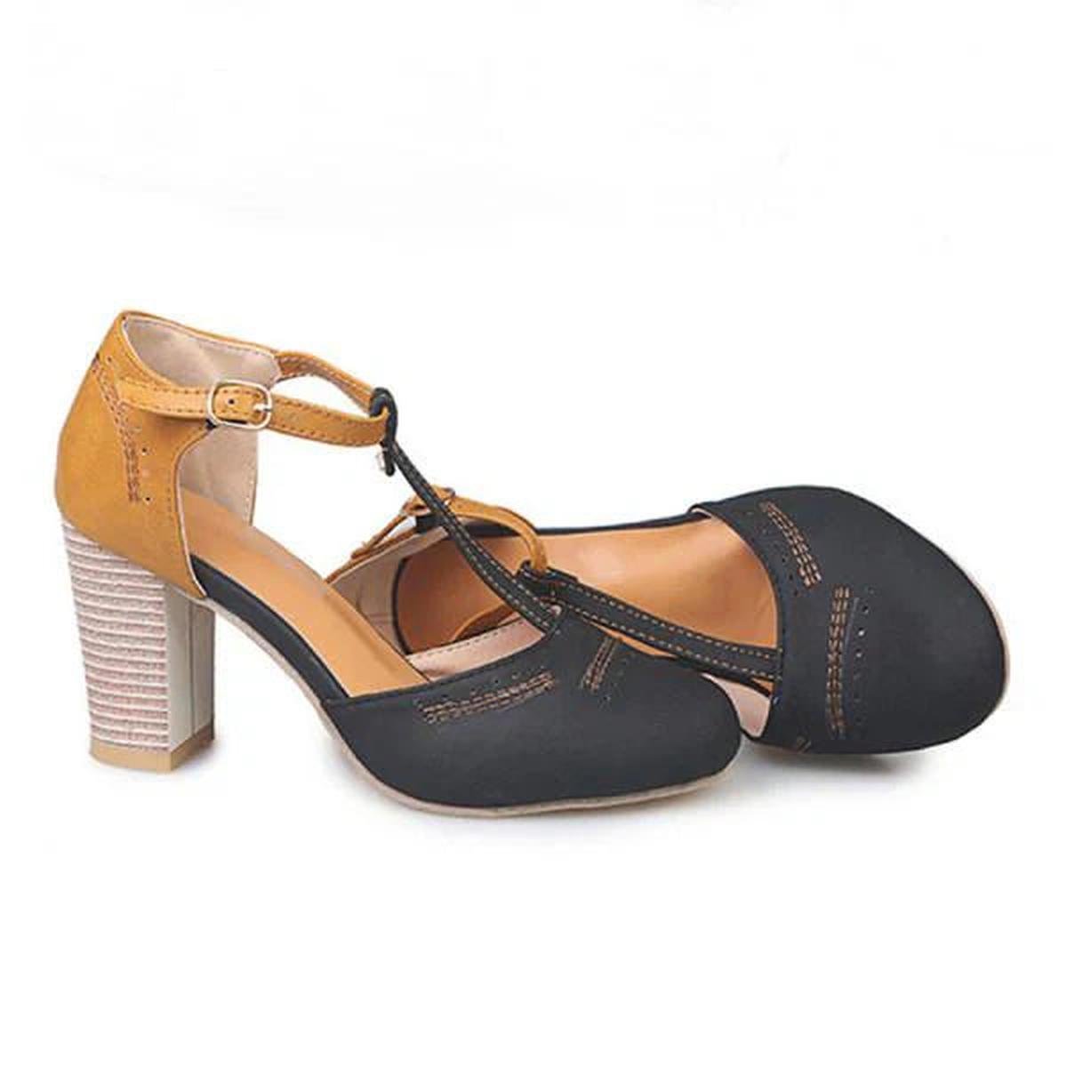 Olivia | Women’s Vintage Style Ankle Strap Heels
