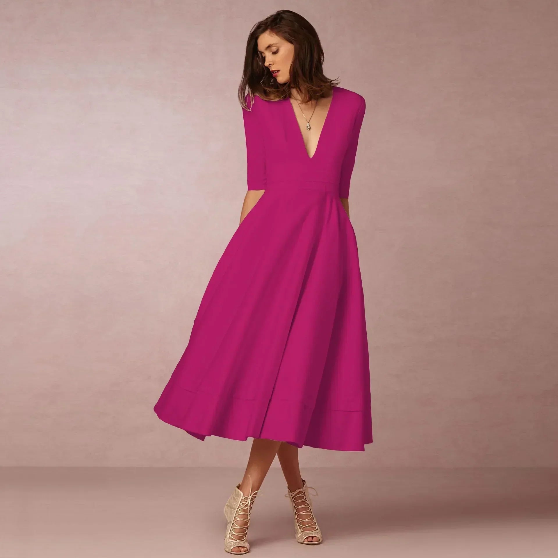 Harper | Women’s Elegant Flowing Midi Dress