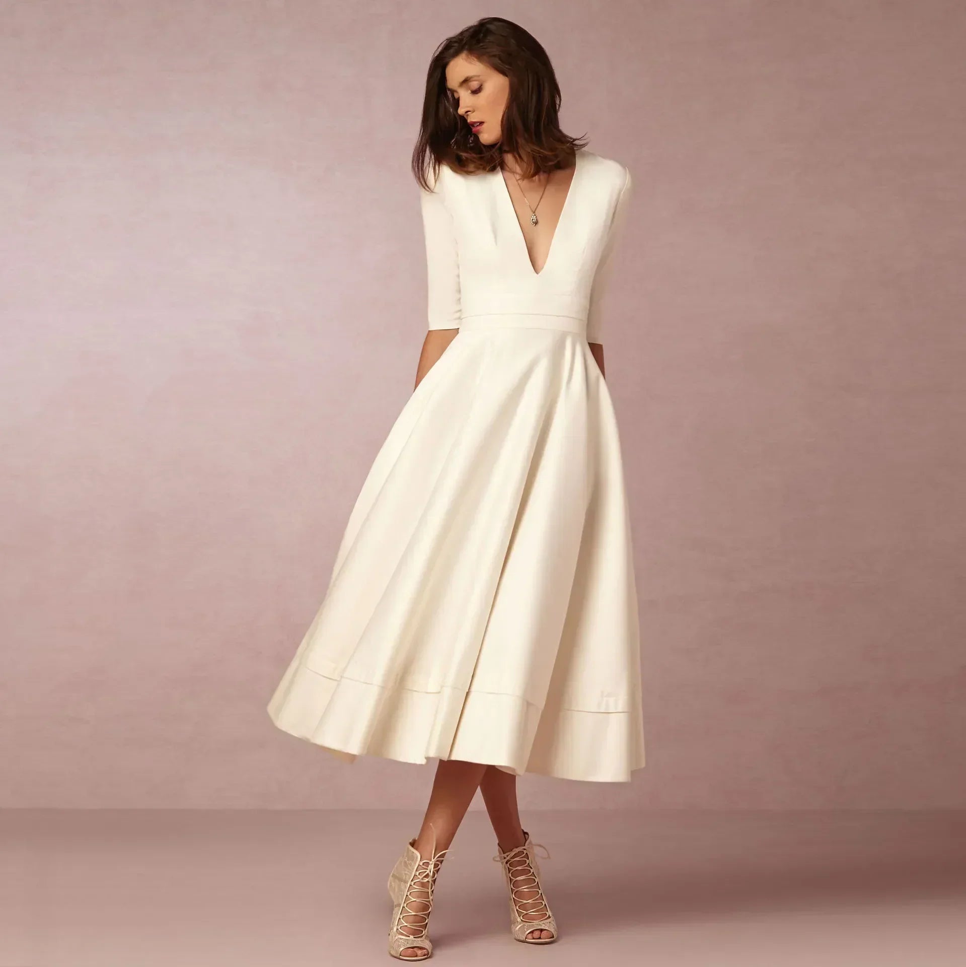 Harper | Women’s Elegant Flowing Midi Dress
