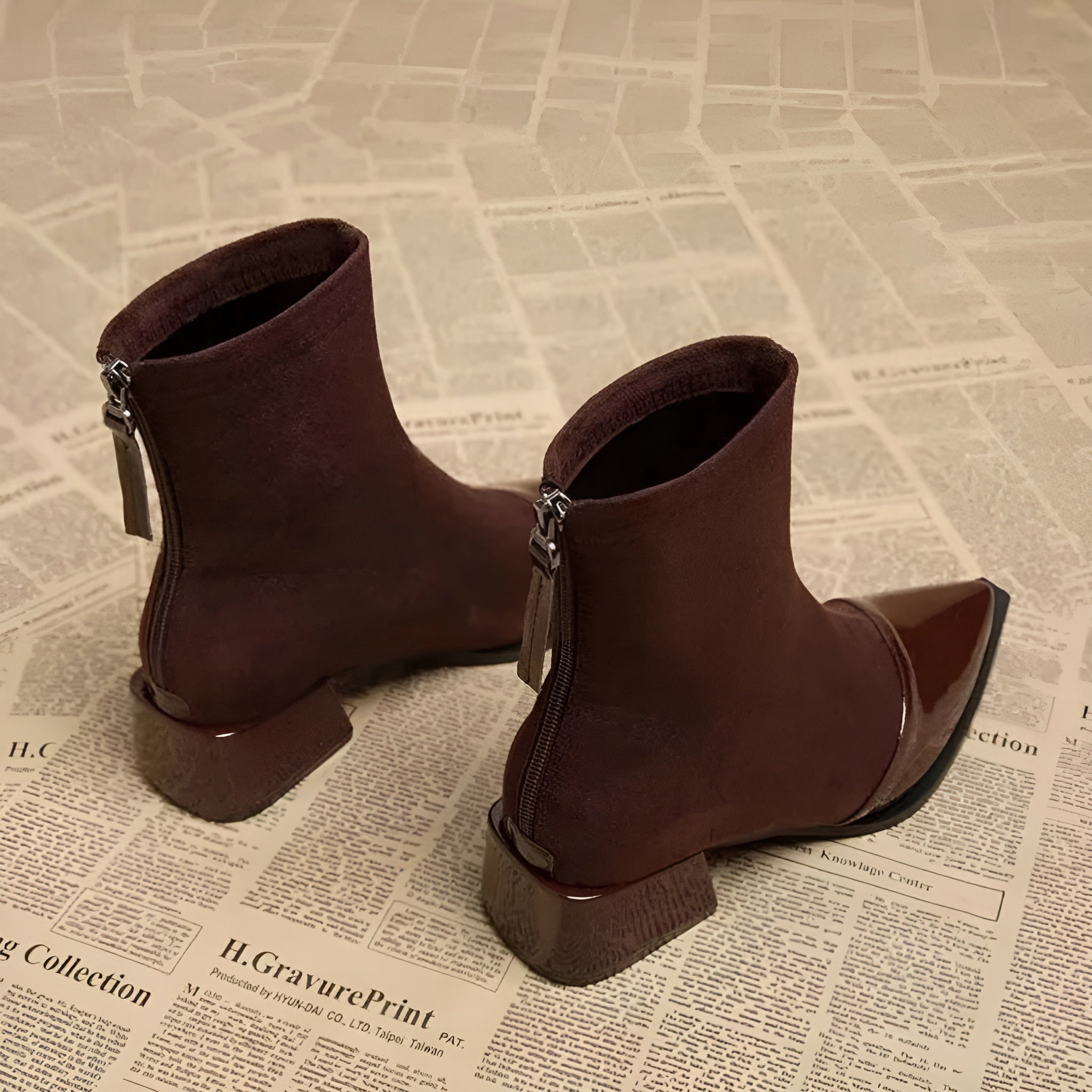Hazel | Women’s Winter Block Heel Ankle Boots