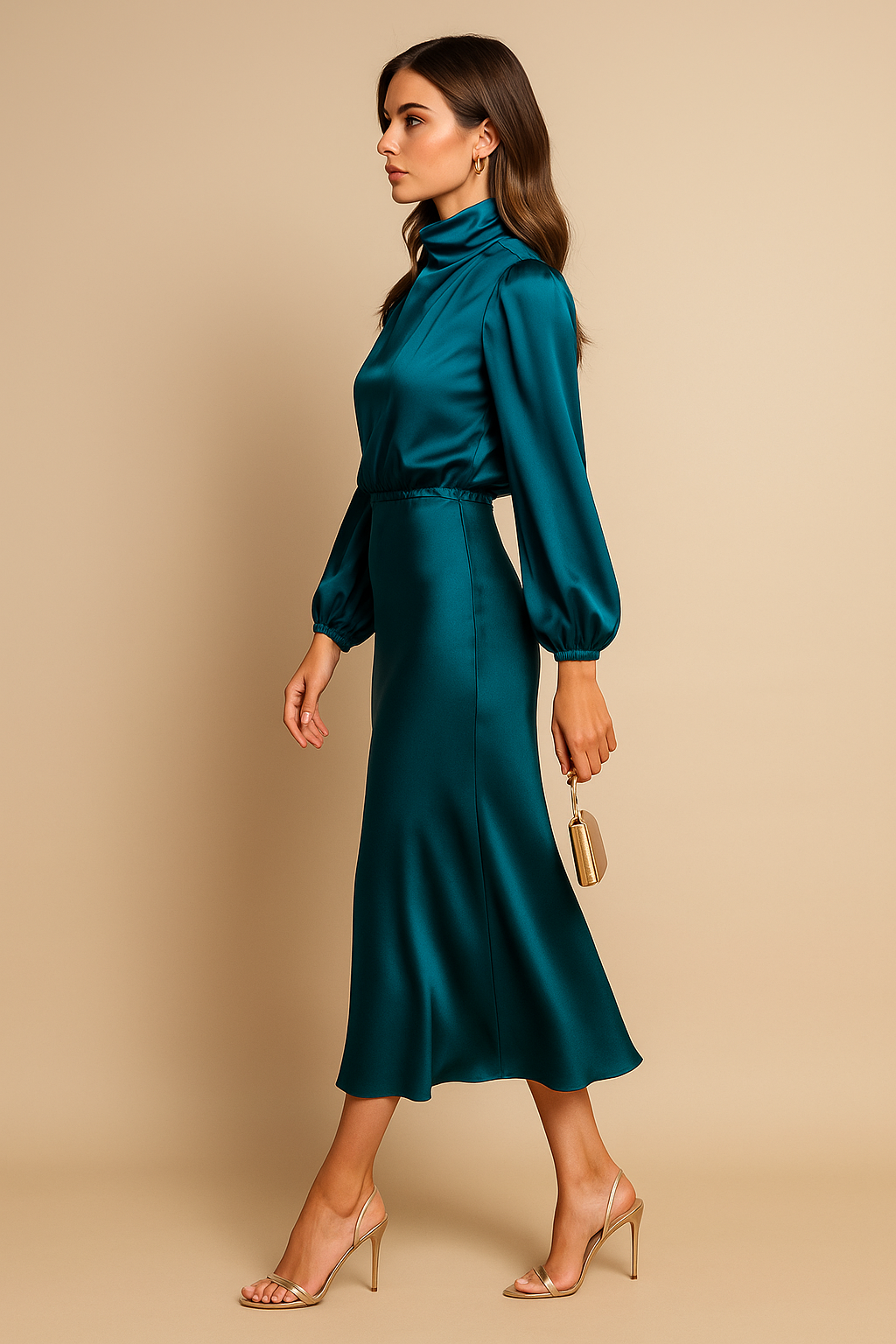 Alexis | Women’s High Neck Midi Dress Style