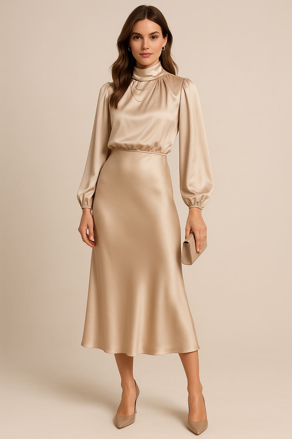 Alexis | Women’s High Neck Midi Dress Style
