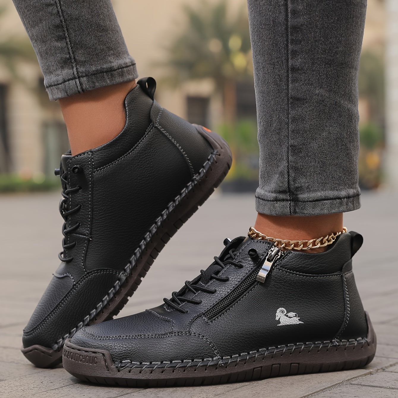 Danielle | Women Spring Zip Up Walking Sneakers