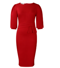 Claudine Bloom | Refined Ruffle Midi Dress