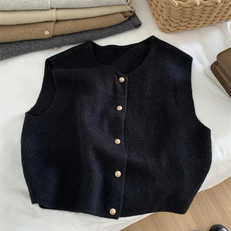 Ruby | Women’s Button-Up Sleeveless Casual Vest