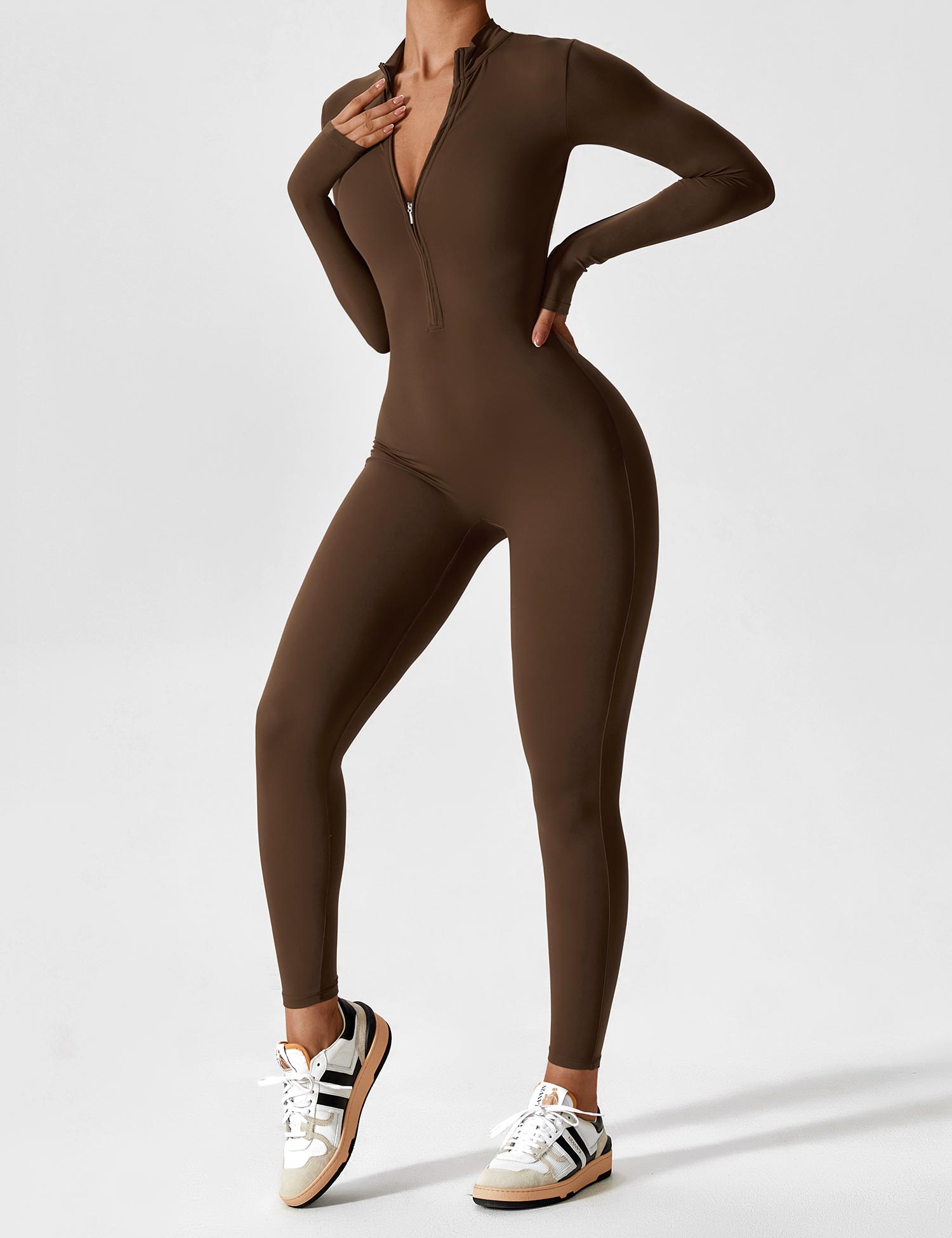 Penelope | Women’s Summer Long Sleeve Zip Set